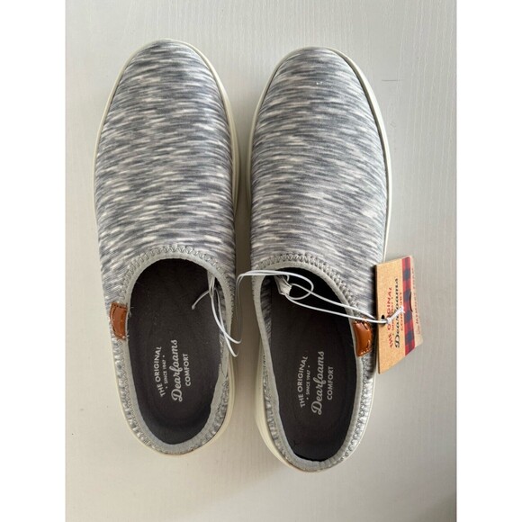 Dearfoams Women's Annie Clog Sneaker - Light grey heather  ~ size 8~ NEW - Picture 2 of 8